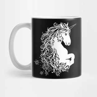 White unicorn magical creature Mug